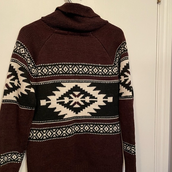 Zippered Cardigan Aztec Style - Picture 2 of 3